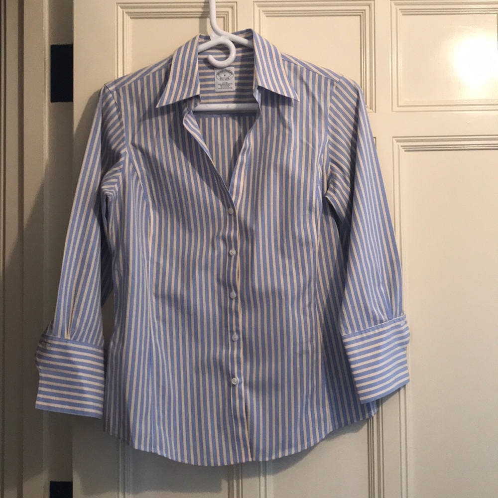 Brooks Brothers button down striped shirt
